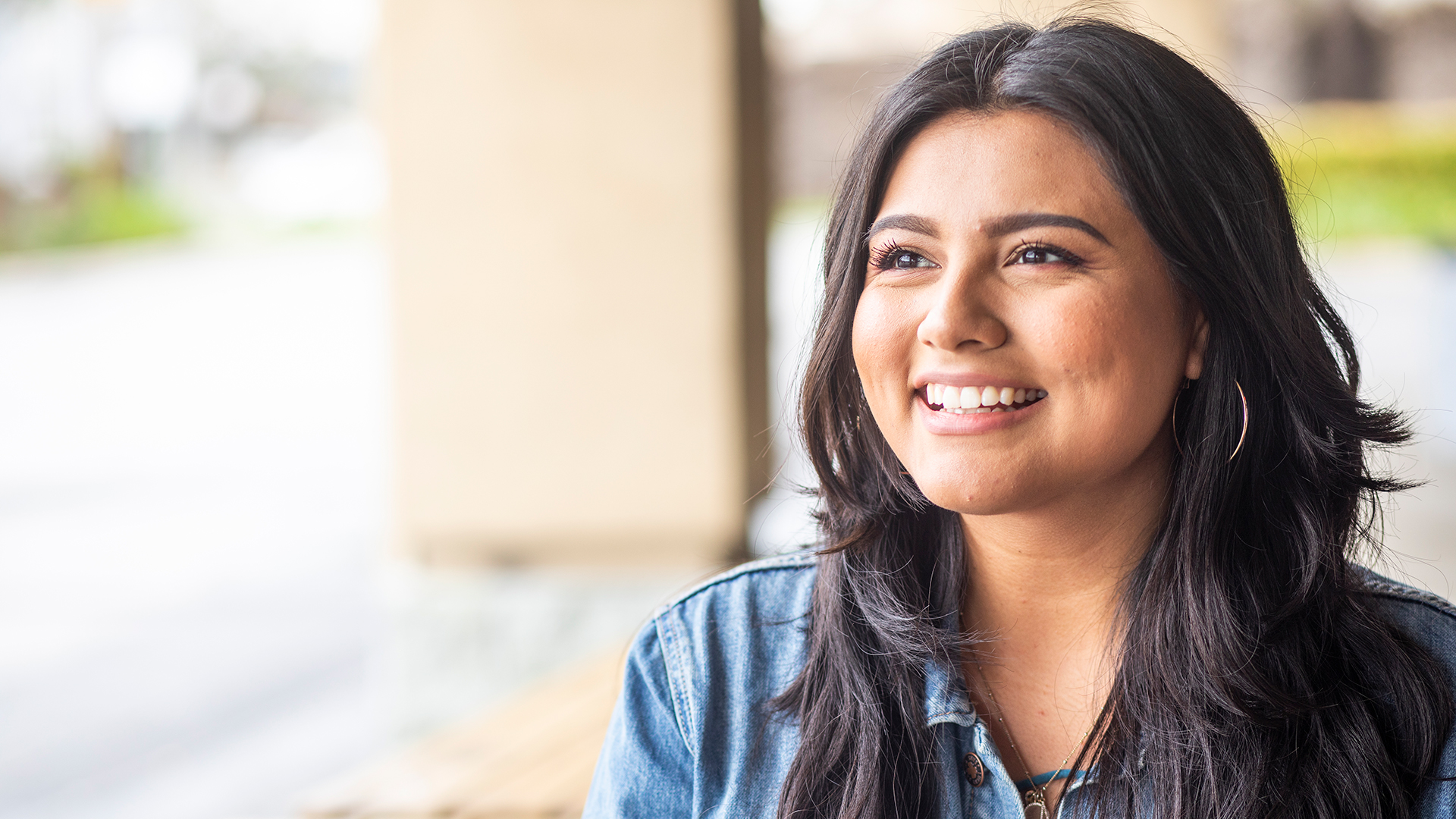 Smiling young Latina student